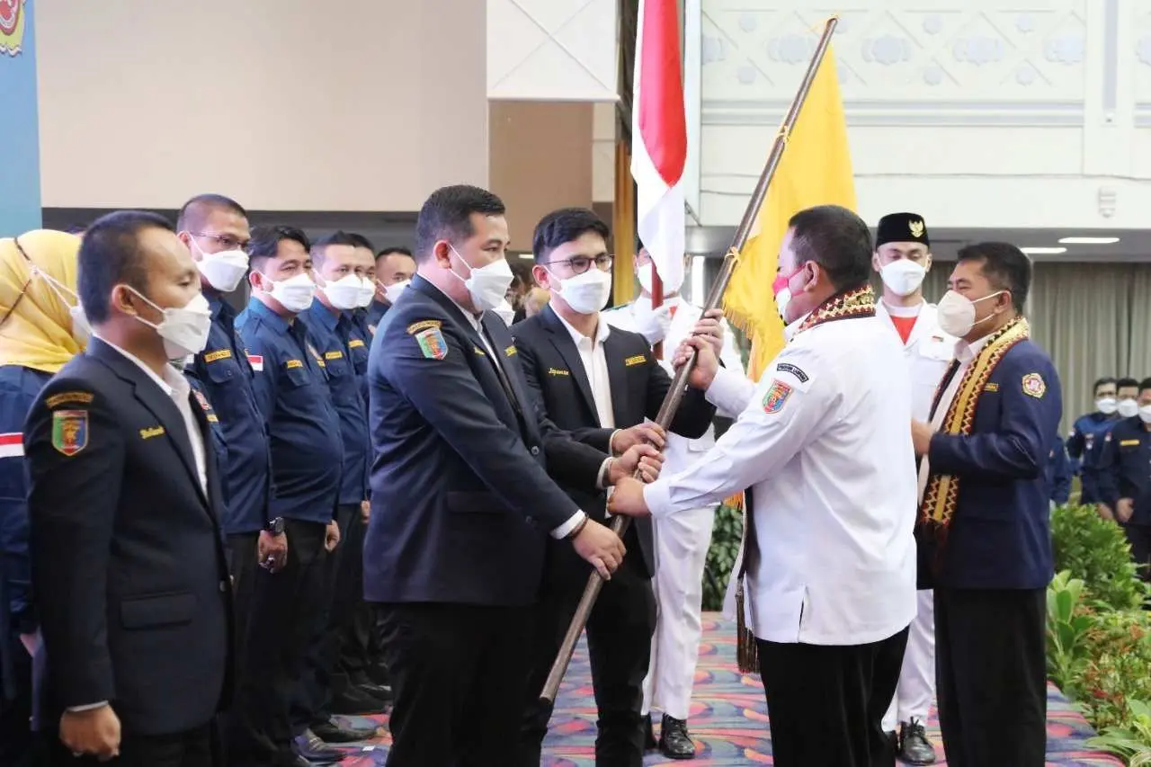 Bupati Pesawaran Dikukuhkan Menjadi Ketua Karang Taruna Provinsi Lampung Periode 2021-2026