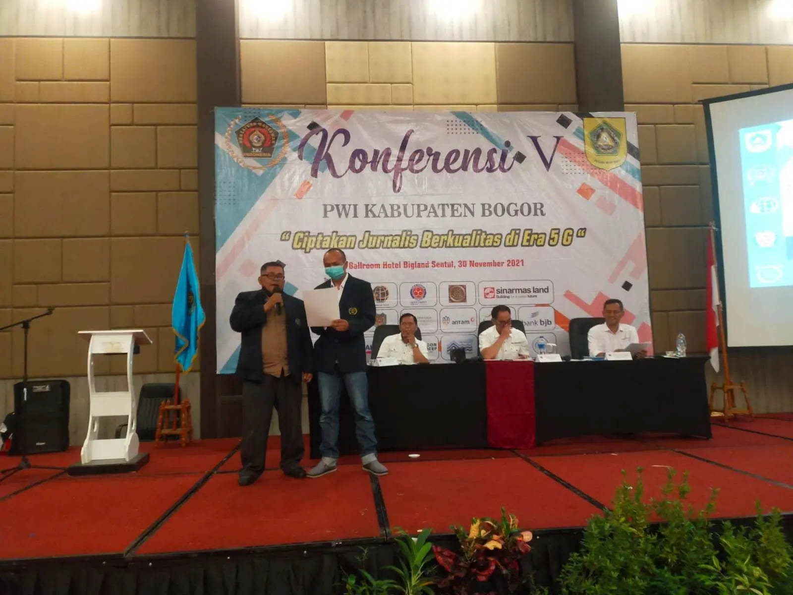 Menang Telak di Konferensi, Subagiyo Resmi Pimpin PWI Kabupaten Bogor Untuk Periode 2021-2024