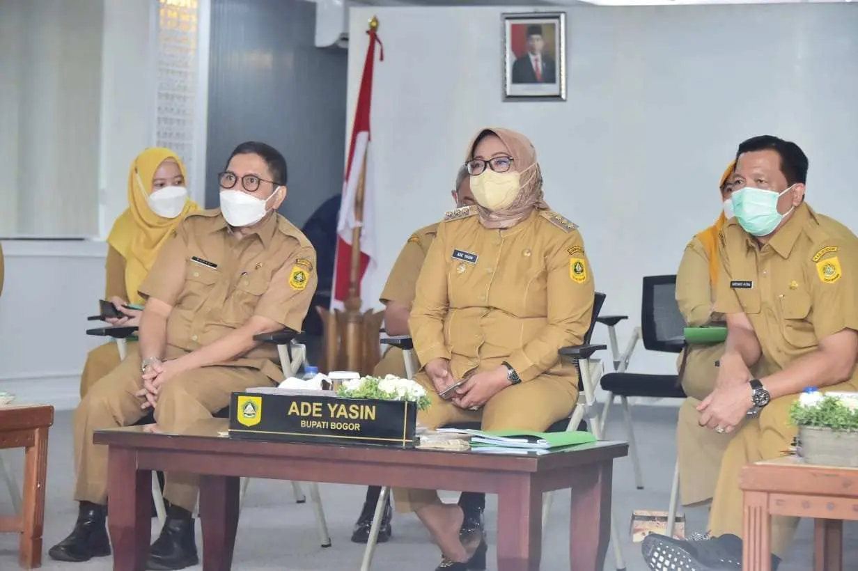 Bupati Bogor Hadiri Konferensi Nasional Geopark Indonesia II Secara Virtual