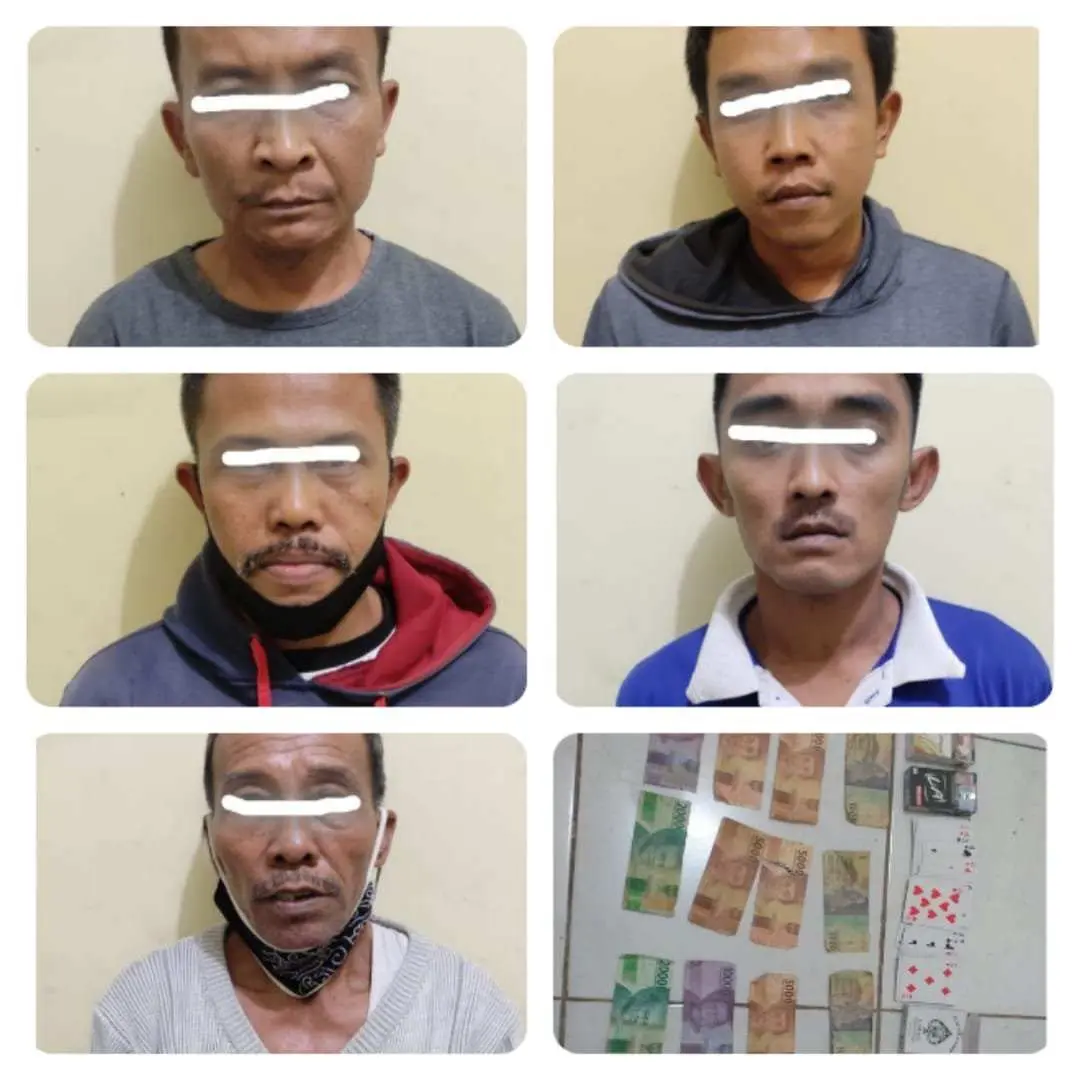 Gara-Gara Judi Kartu Remi Lima Warga Ini Diringkus Polisi