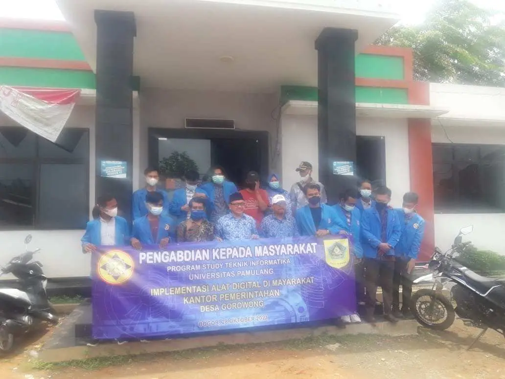 Mahasiswa Unpam Sosialisasikan Informasi Tekhnologi Informatika, Kepada Warga Desa Gorowong