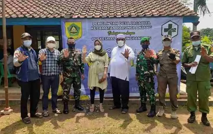 Desa Jagabita Parung Gelar Vaksinasi Dosis 1 dan 2