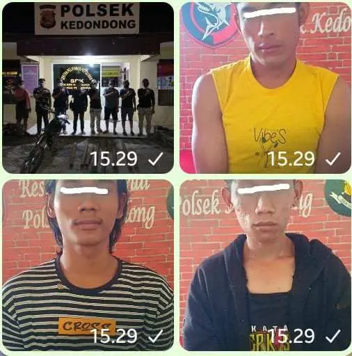 Tim Tekab 308 Polres Pesawaran Ringkus Tiga Pelaku Curat