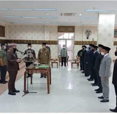Delapan Pejabat Pratama Dilantik Bupati Pesawaran