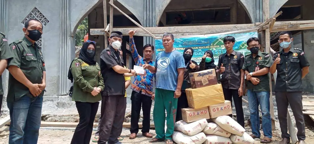 Organisasi Wartawan DPD KO-WAPPI Berikan Bantuan Pembagunan Masjid Nurul Iman