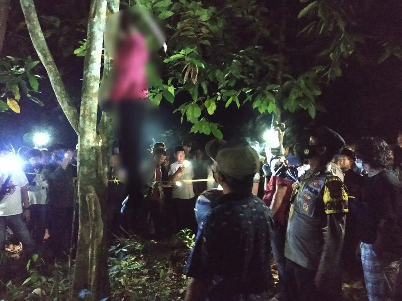 Polres Pesawaran Berhasil Ungkap Identitas Mayat Tergantung di Pohon