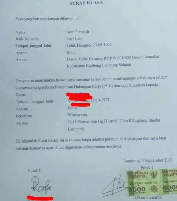 AW dan RM Kecewa, Pesangonnya Keluar Iwan Sumardi Hilang Jejak