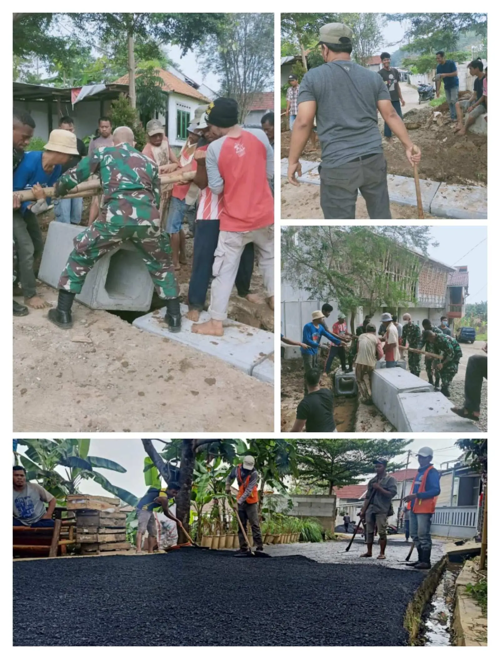 1.098 Meter Jalan Lingkar Desa Tangkil Dibangun dari SAMISADE