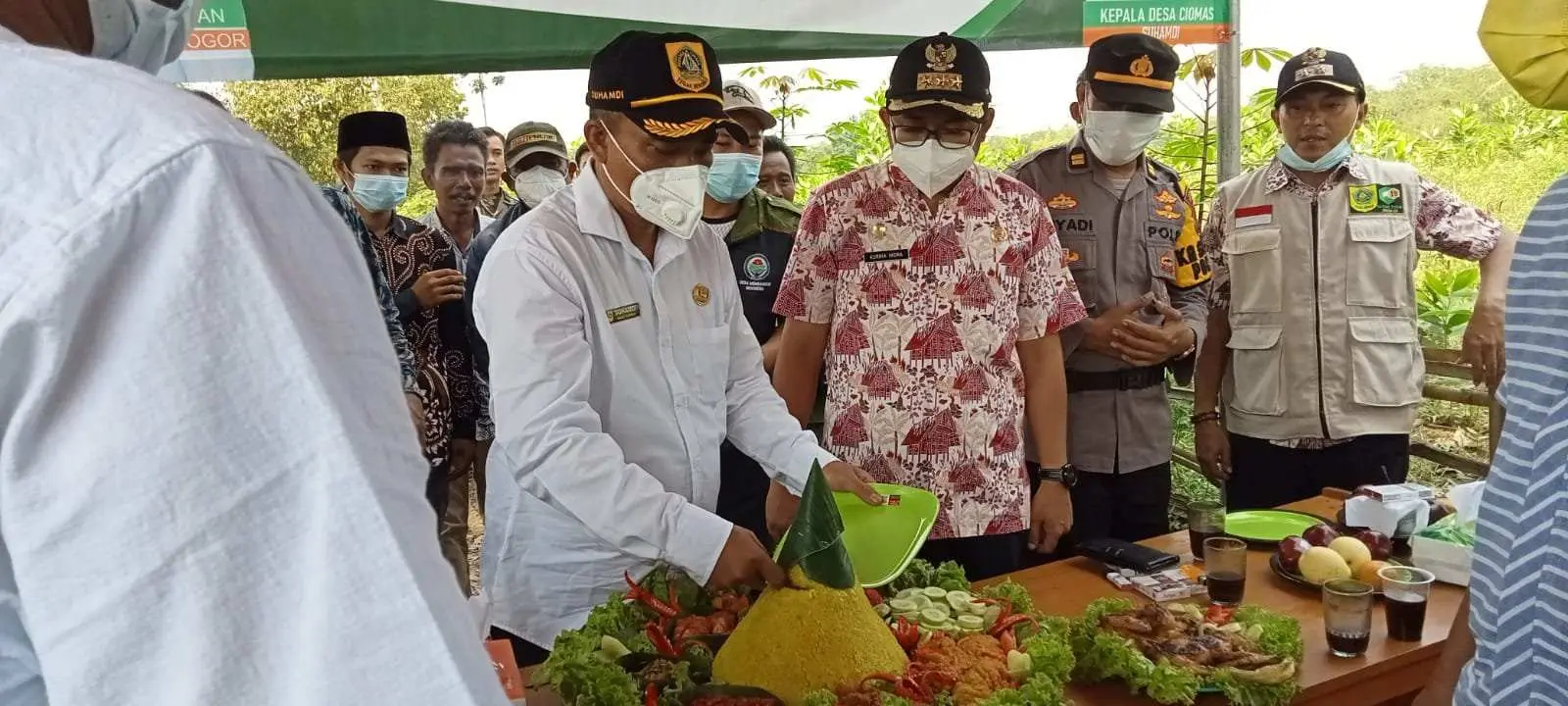 Launching Samisade Desa Ciomas Bangun Infratruktur Jalan Penghubung 2 Desa