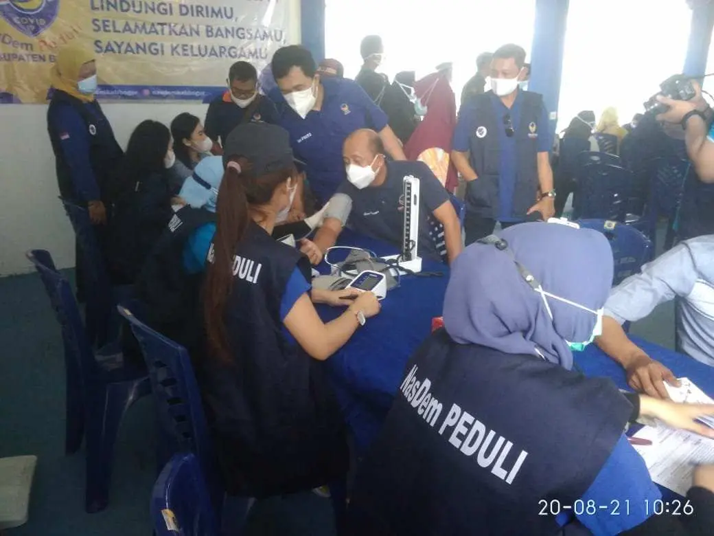 Saan Mustofa : Sentra Nasdem Peduli Vaksinasi, Murni Komitmen Perjuangan Untuk Kemanusiaan