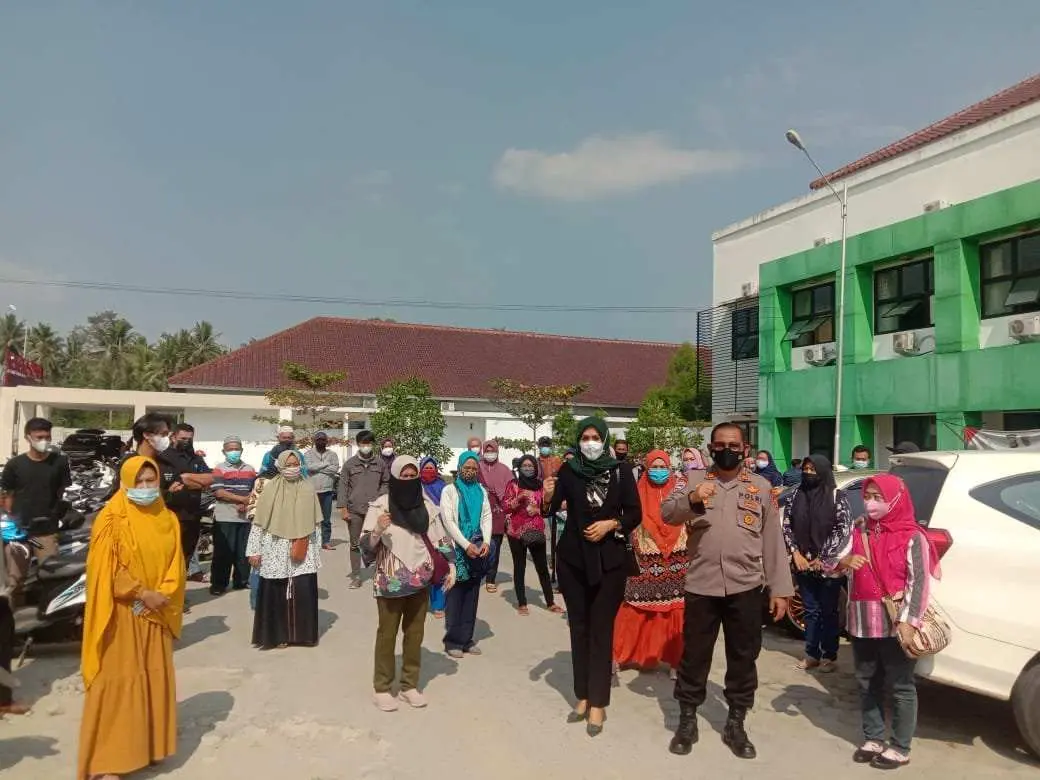 Evi Susina : Terima Kasih Pak Kapolres  Telah Membantu KWT Dapatkan Vaksin Gratis