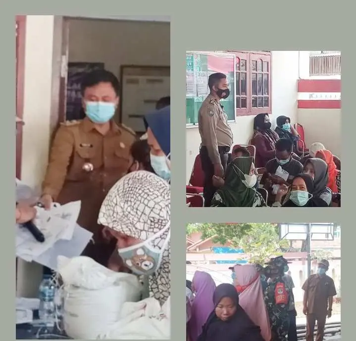 Warga Bojong Renged Antusias  dapatkan Bantuan Berupa Beras 10 Kg