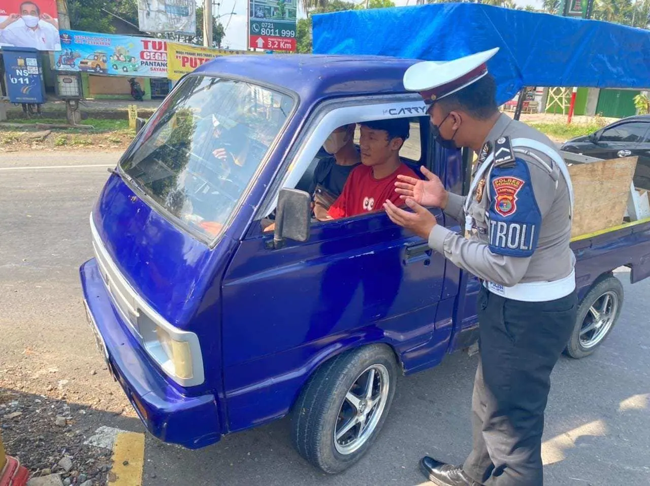 Satlantas Polres Pesawaran Laksanakan Ops Yustisi