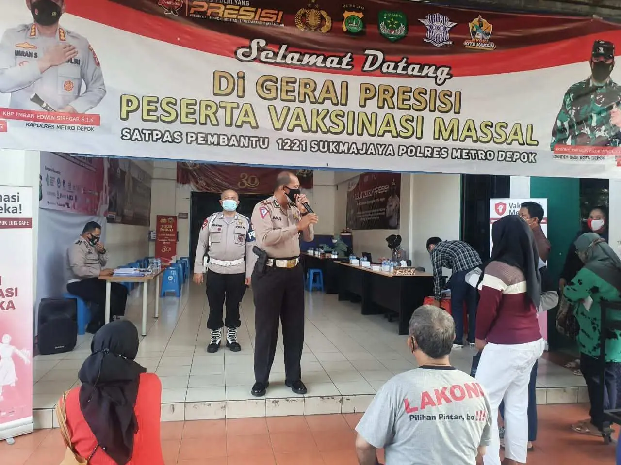 Satpas SIM Polresta Depok Gelar Vaksinasi Merdeka