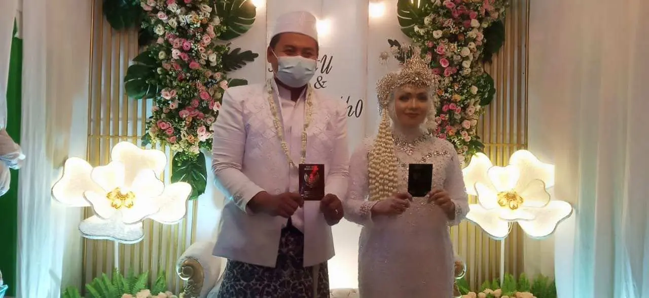 Akad Nikah M. Yusuf Ridho Dan Restu Handayani Dilaksanakan di Tengah Pandemi
