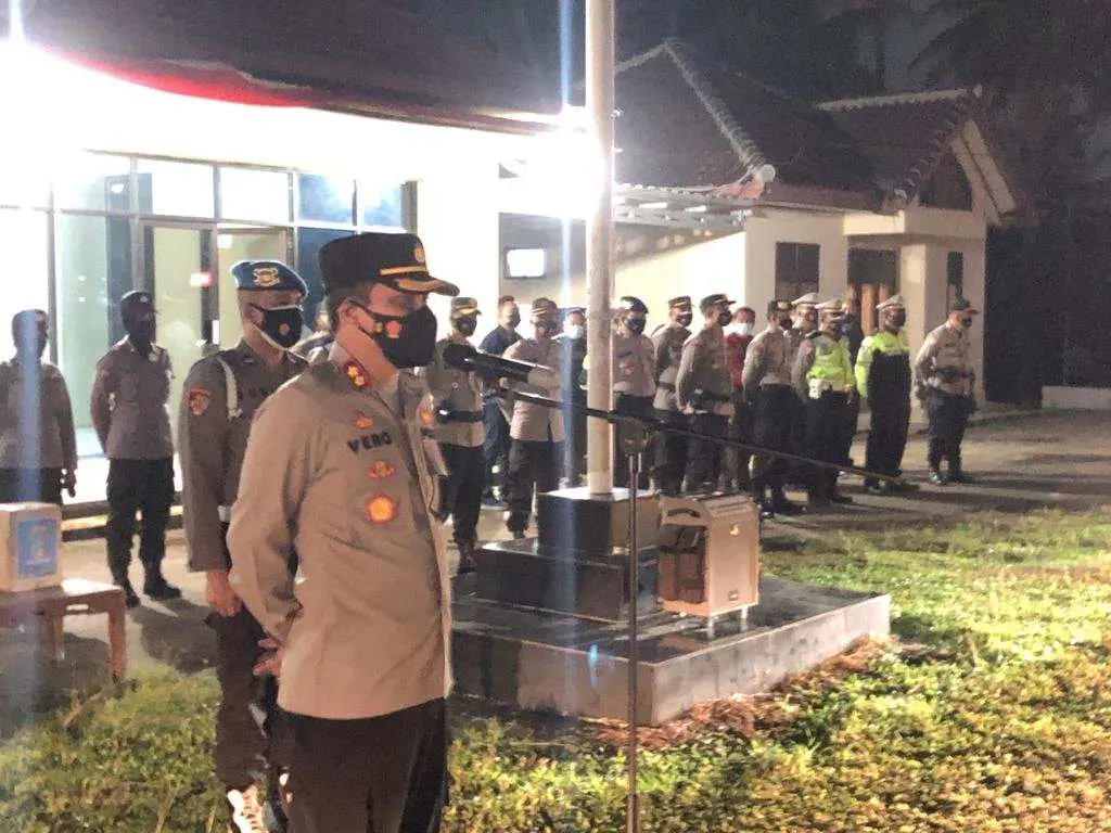 Polres Pesawaran gelar Patroli Skala Besar