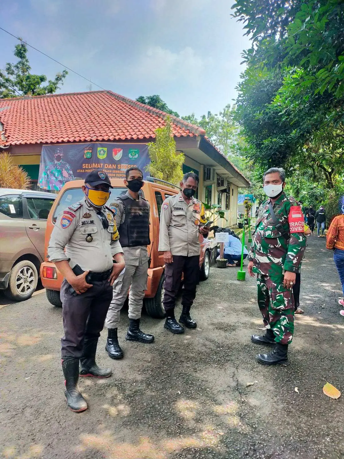 Polsek Tajurhalang Gelar Apel Gabungan Persiapan Vaksinasi Massal Tahap II