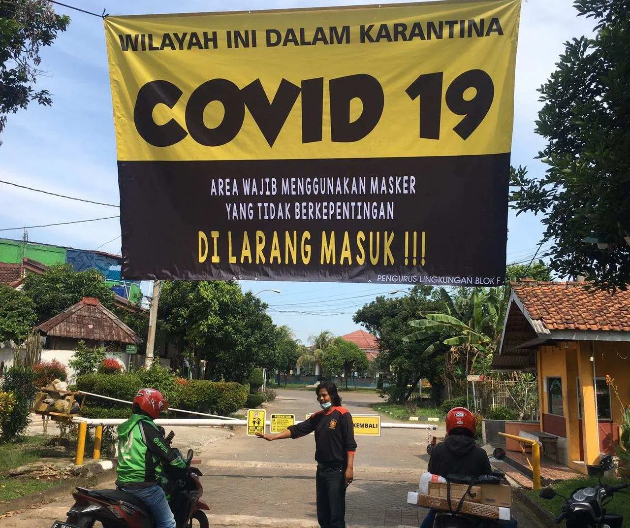 Banyak Warga Terpapar Covid-19, Perumahan Bilabong Lakukan Penyekatan Total