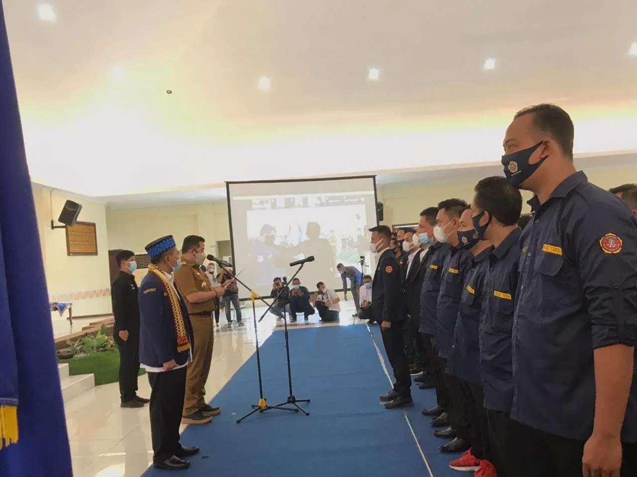 Bupati Dendi Kukuhkan Pengurus Karang Taruna Kabupaten Pesawaran