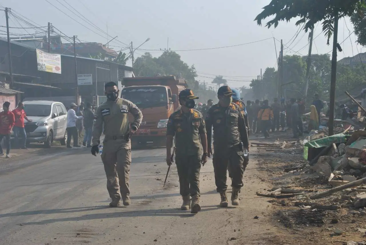 Pol PP Kabupaten Bogor Tetibkan Bangli di Tanah Irigasi