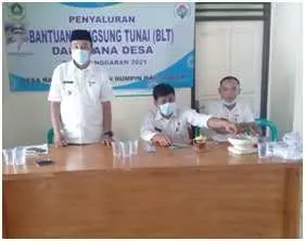 Pembagian BLT DD Tahap II Desa Rabak Berlangsung Kondusif