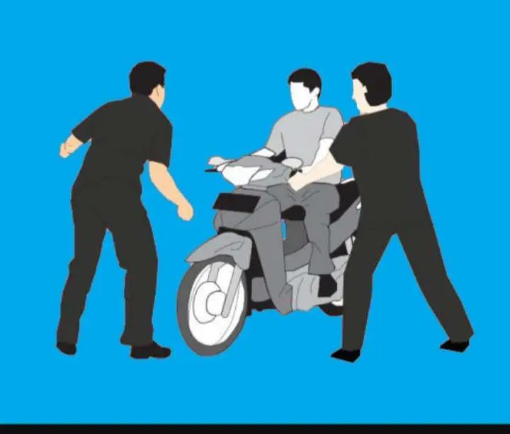 Matel Rampas Motor Wartawan di Depok